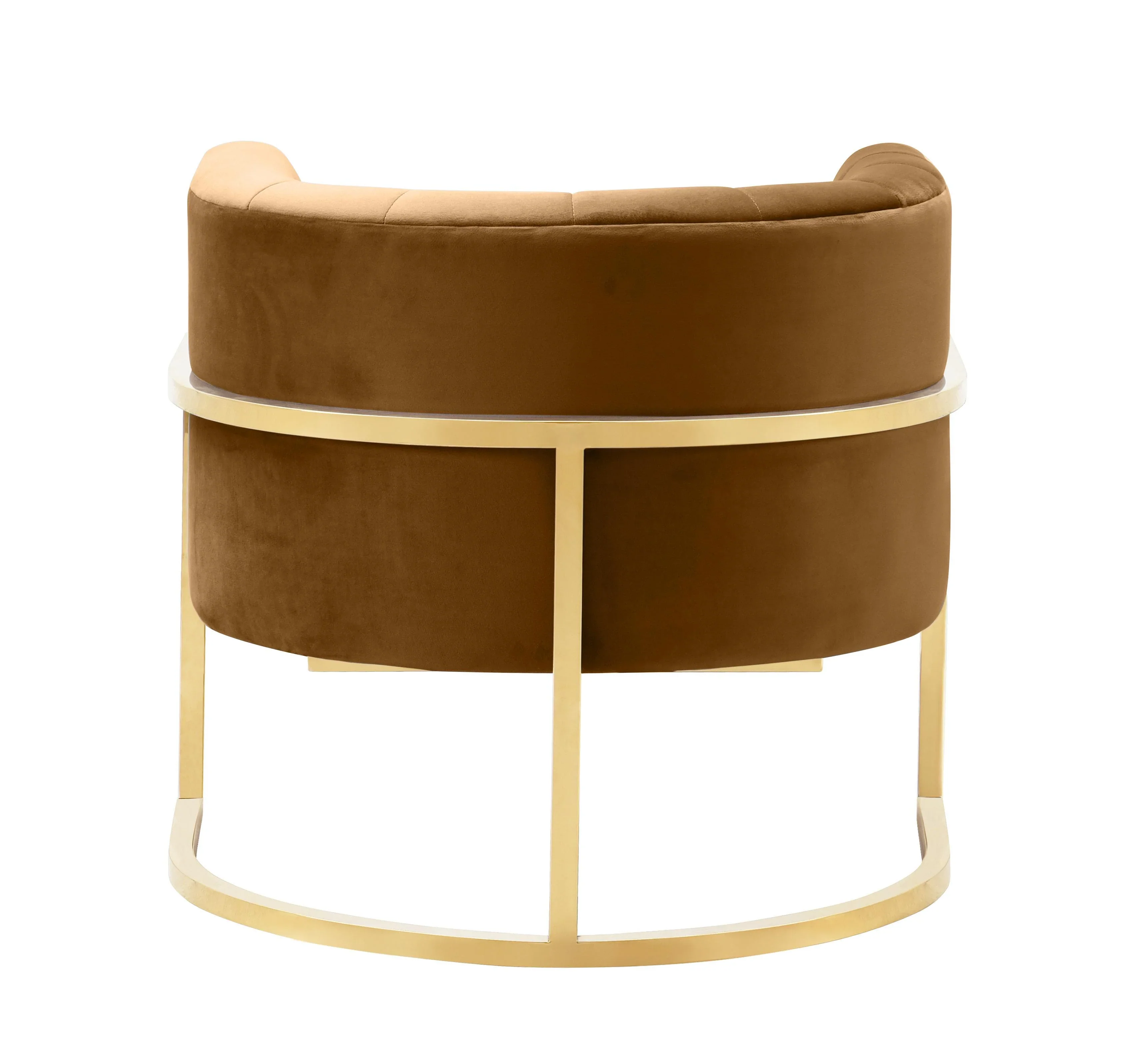 Magnolia Performance Velvet Accent Chair - Gold Base - Image 16