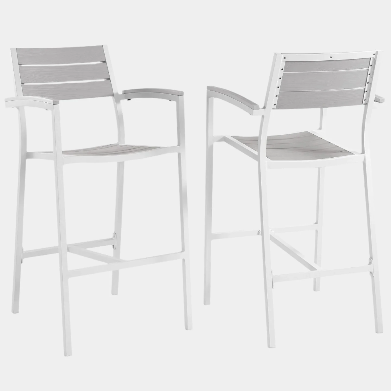 Maine Bar Stool Outdoor Patio Set of 2 - Image 5