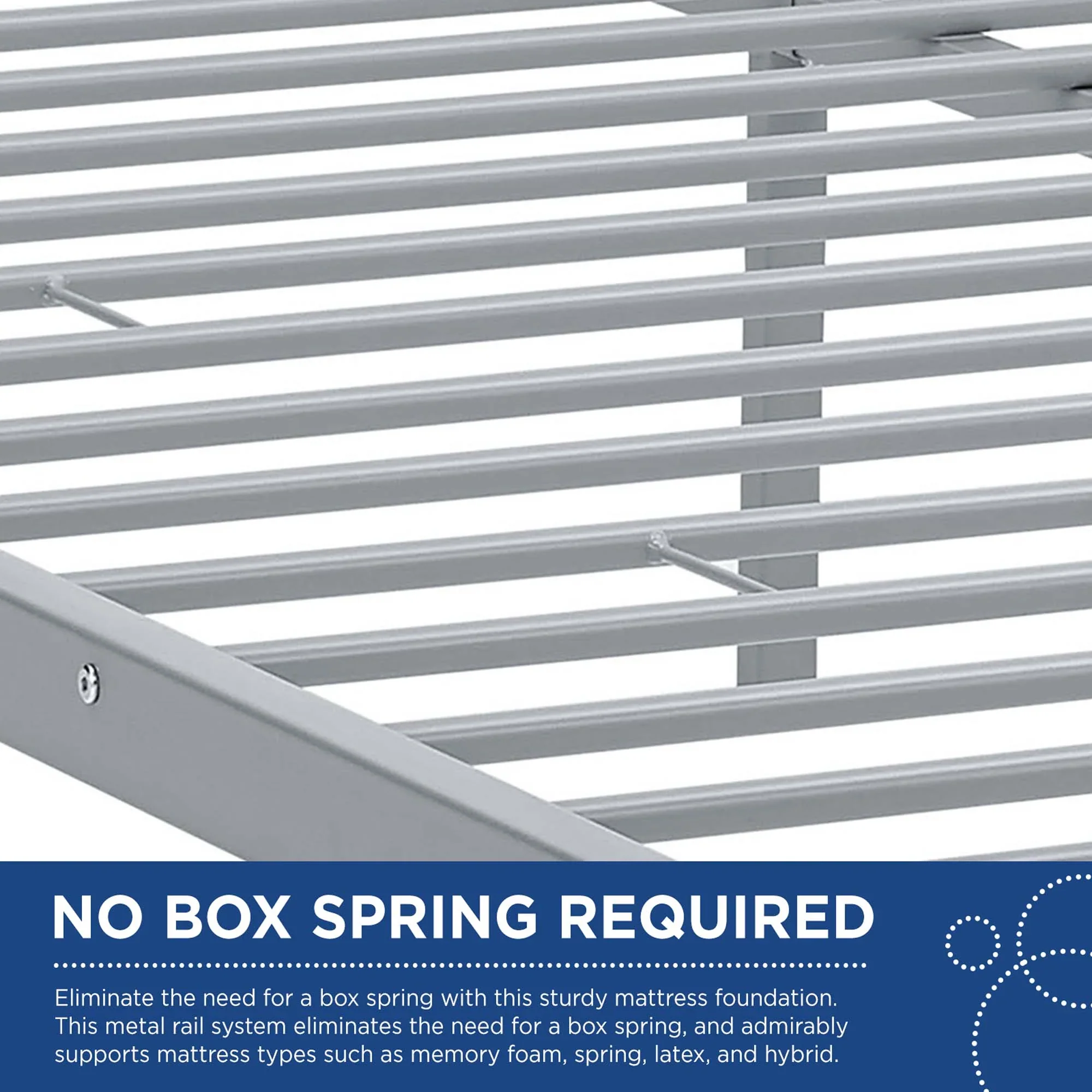 Maisie Stainless Steel Bed Frame - Image 12