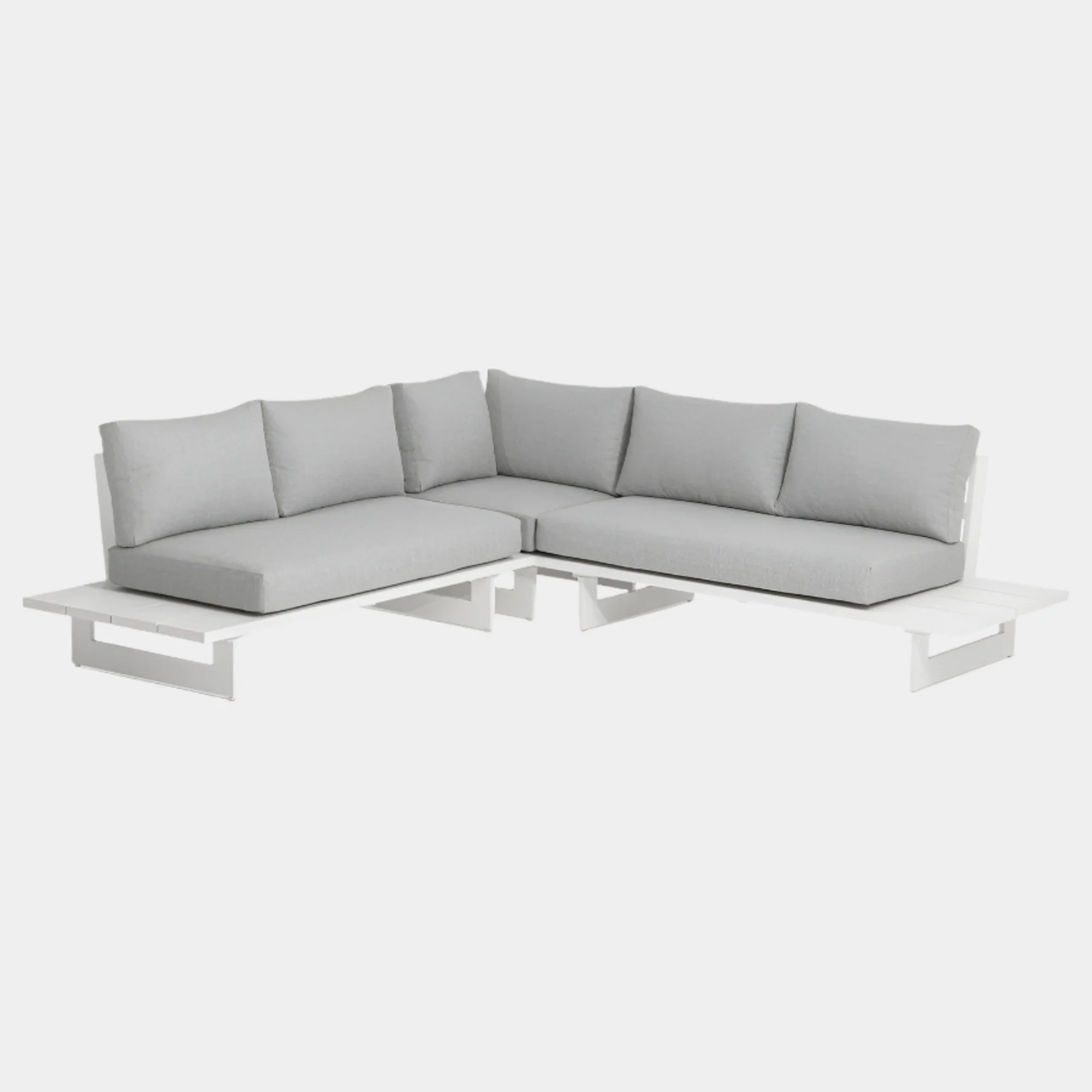 Maldives 102" Water Resistant Fabric Upholstered Outdoor Patio Modular Sectional