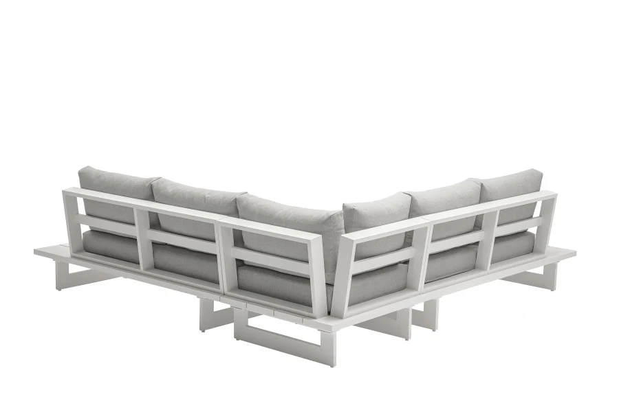 Maldives 102" Water Resistant Fabric Upholstered Outdoor Patio Modular Sectional - Image 3