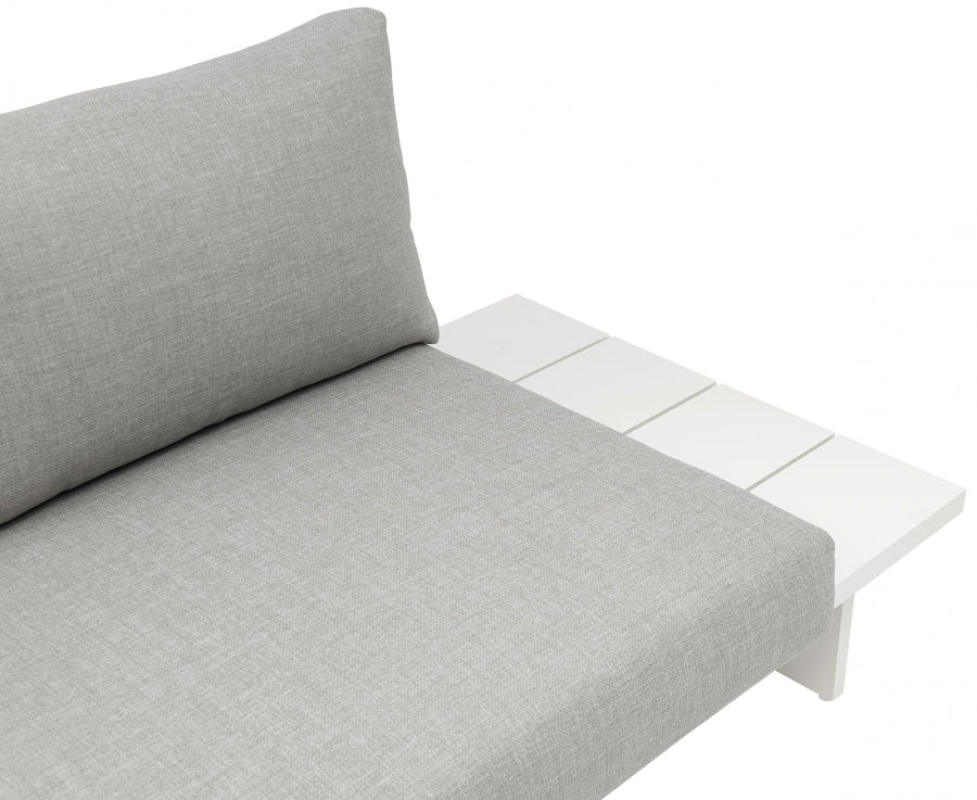 Maldives 184.5" Water Resistant Fabric Upholstered Outdoor Patio 7pc. Modular Sectional - Image 8