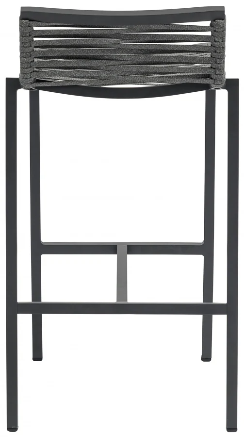 Maldives Mesh And Rope Fabric Outdoor Patio Bar Stool - Image 4