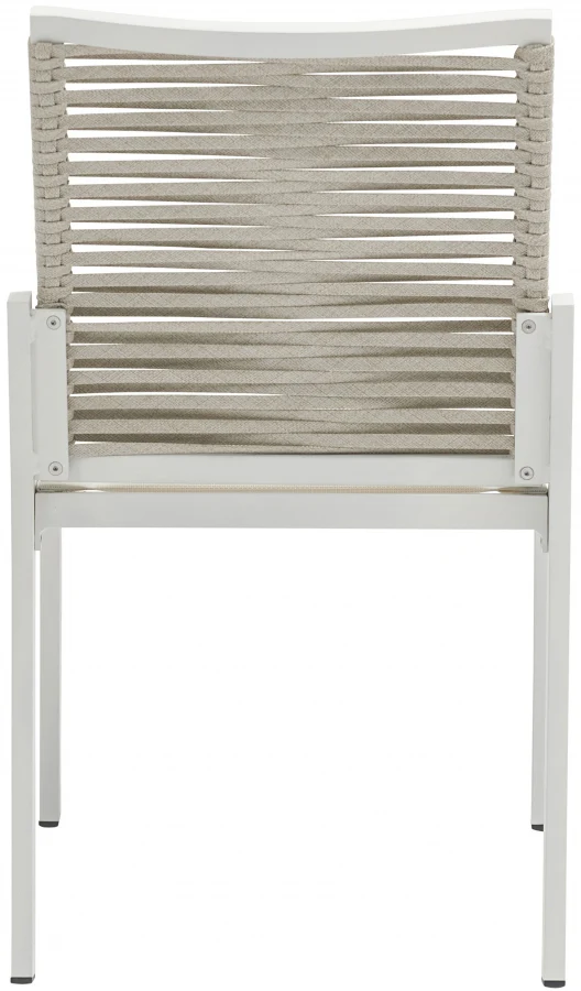 Maldives Mesh And Rope Fabric Outdoor Patio Dining Side Chair - Image 15