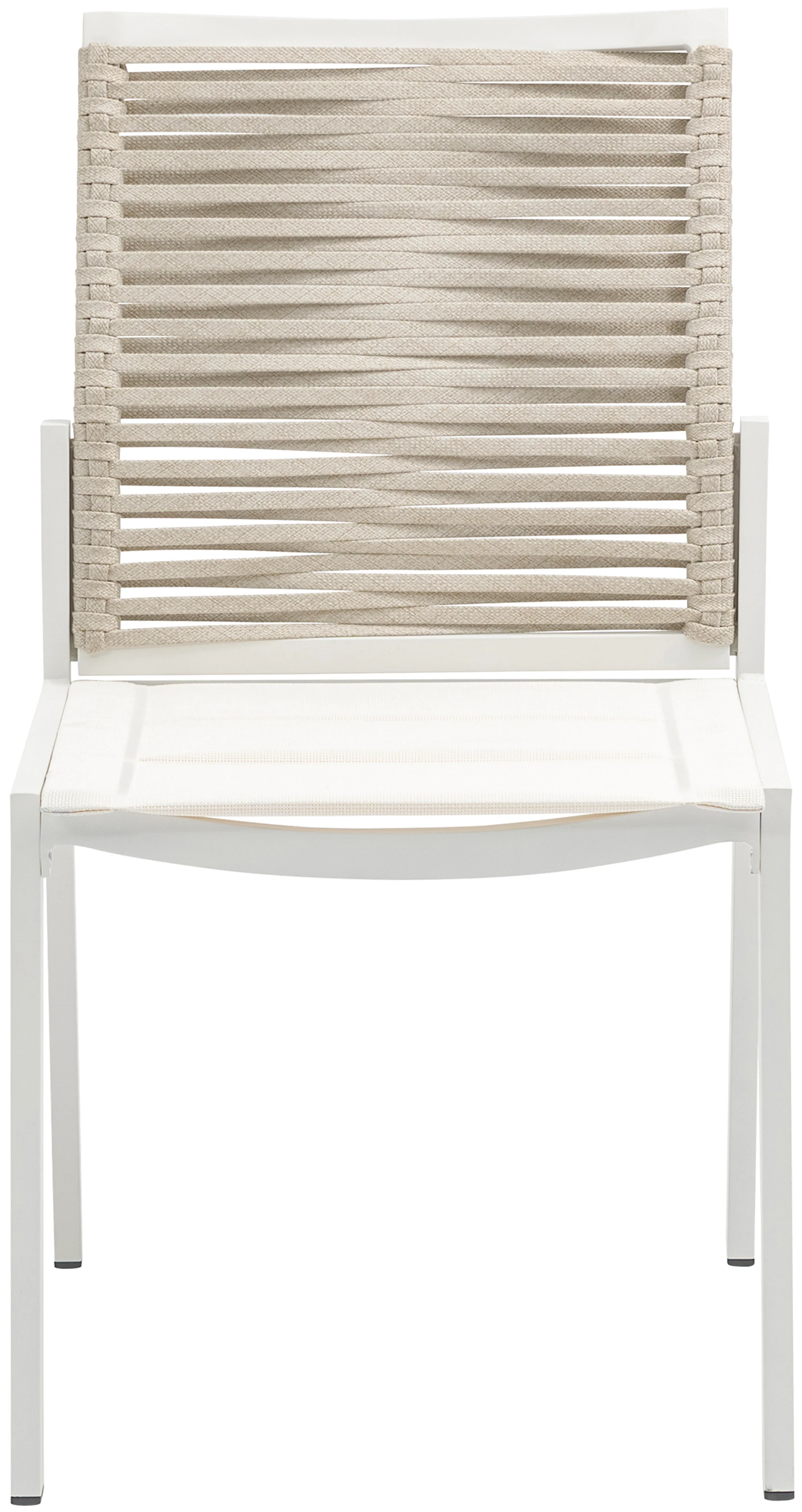 Maldives Mesh And Rope Fabric Outdoor Patio Dining Side Chair - Image 16