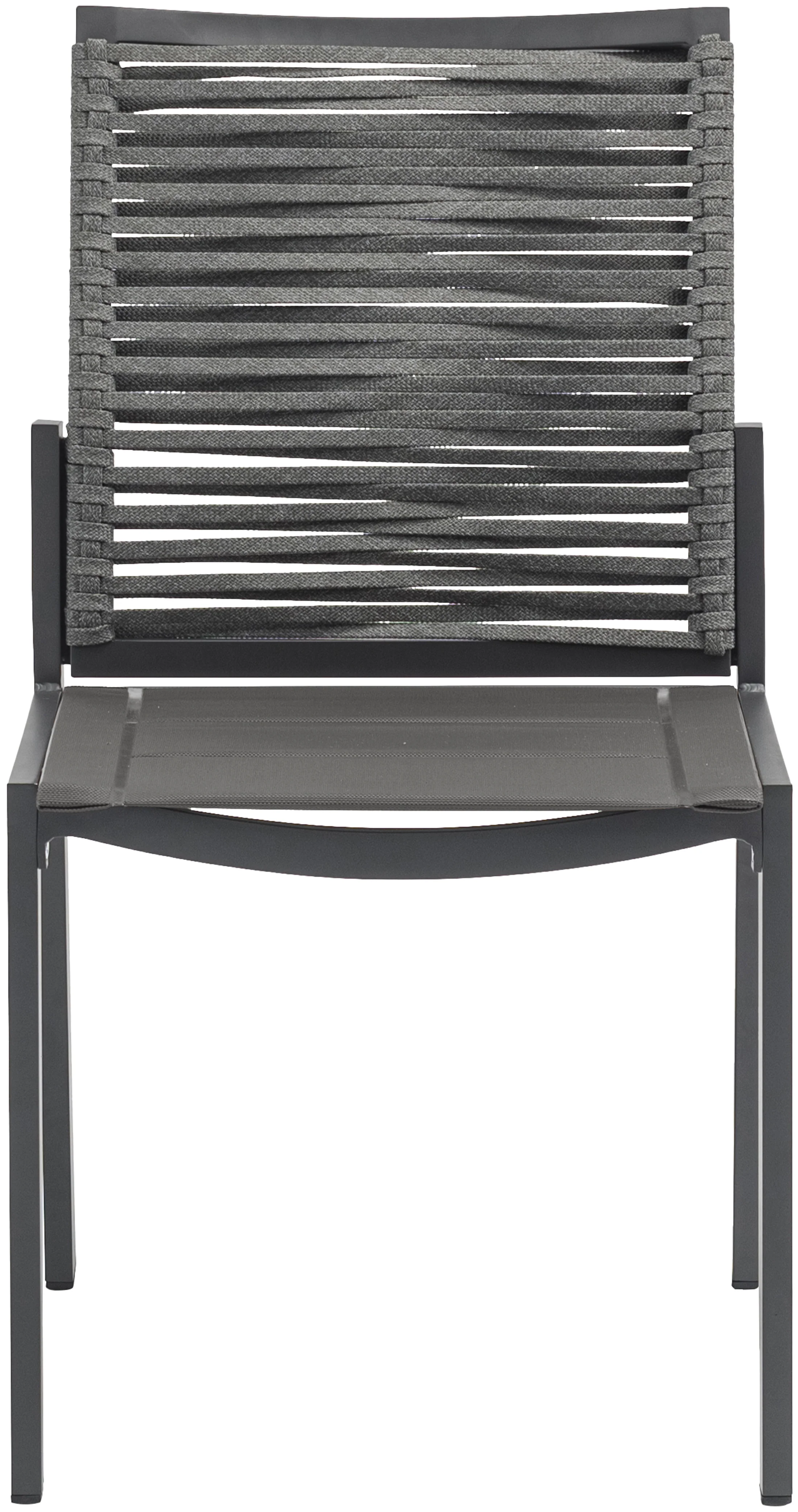 Maldives Mesh And Rope Fabric Outdoor Patio Dining Side Chair - Image 5