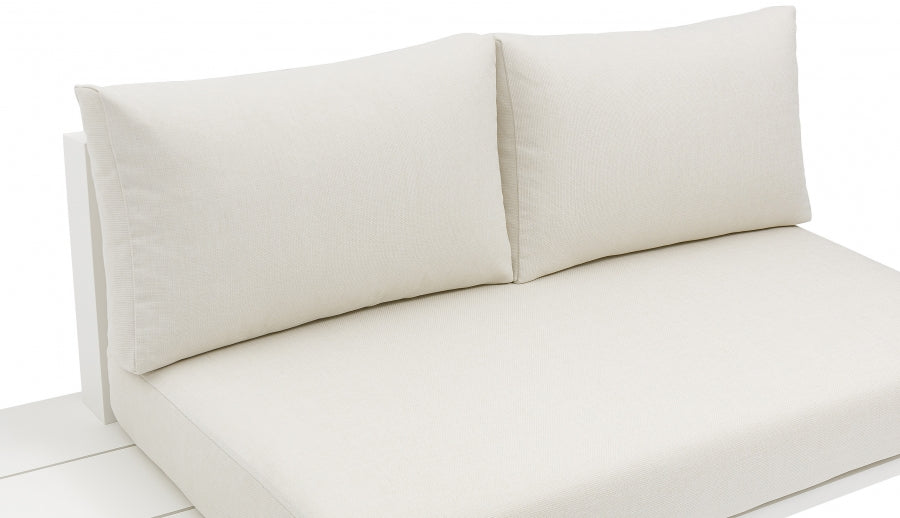 Maldives 102" Water Resistant Fabric Upholstered Outdoor Patio 4pc. Modular Sectional - Image 18