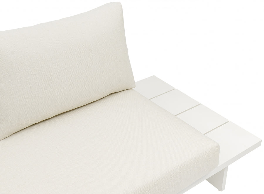 Maldives 102" Water Resistant Fabric Upholstered Outdoor Patio 4pc. Modular Sectional - Image 19