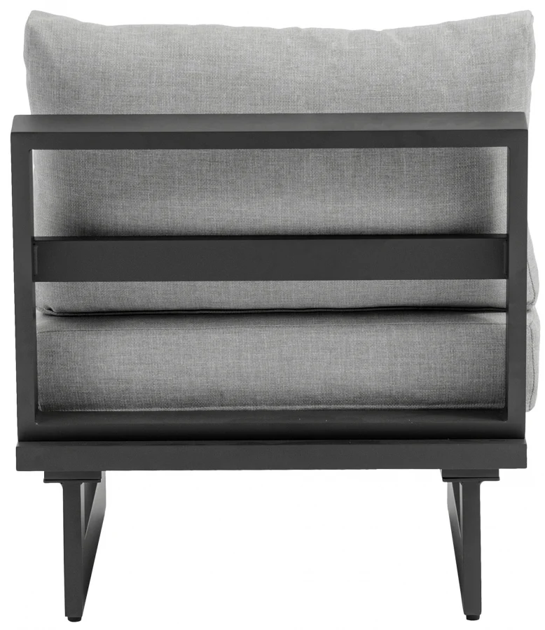 Maldives Water Resistant Fabric Upholstered Outdoor Patio Modular Armless Chair - Image 3
