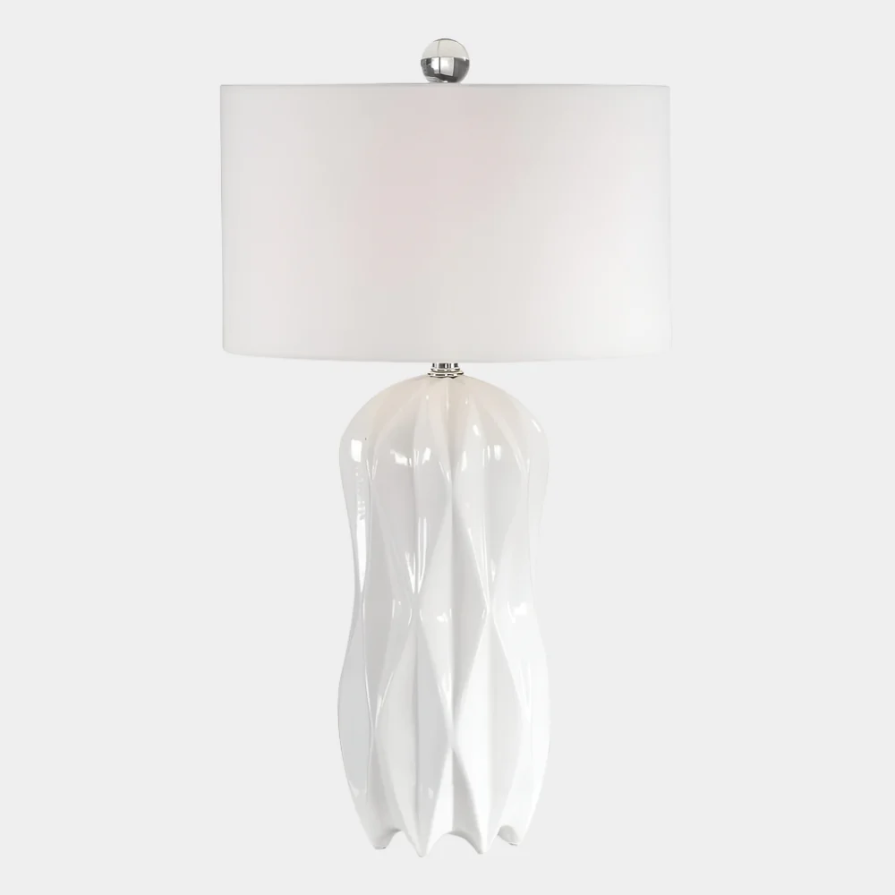 Malena Table Lamp, White