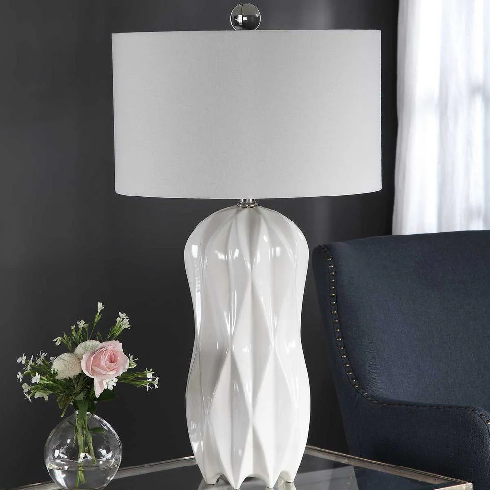 Malena Table Lamp, White - Image 3