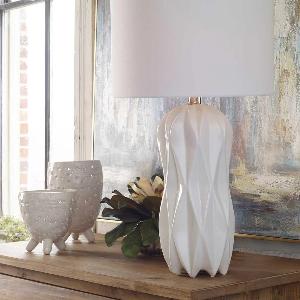Malena Table Lamp, White - Image 7
