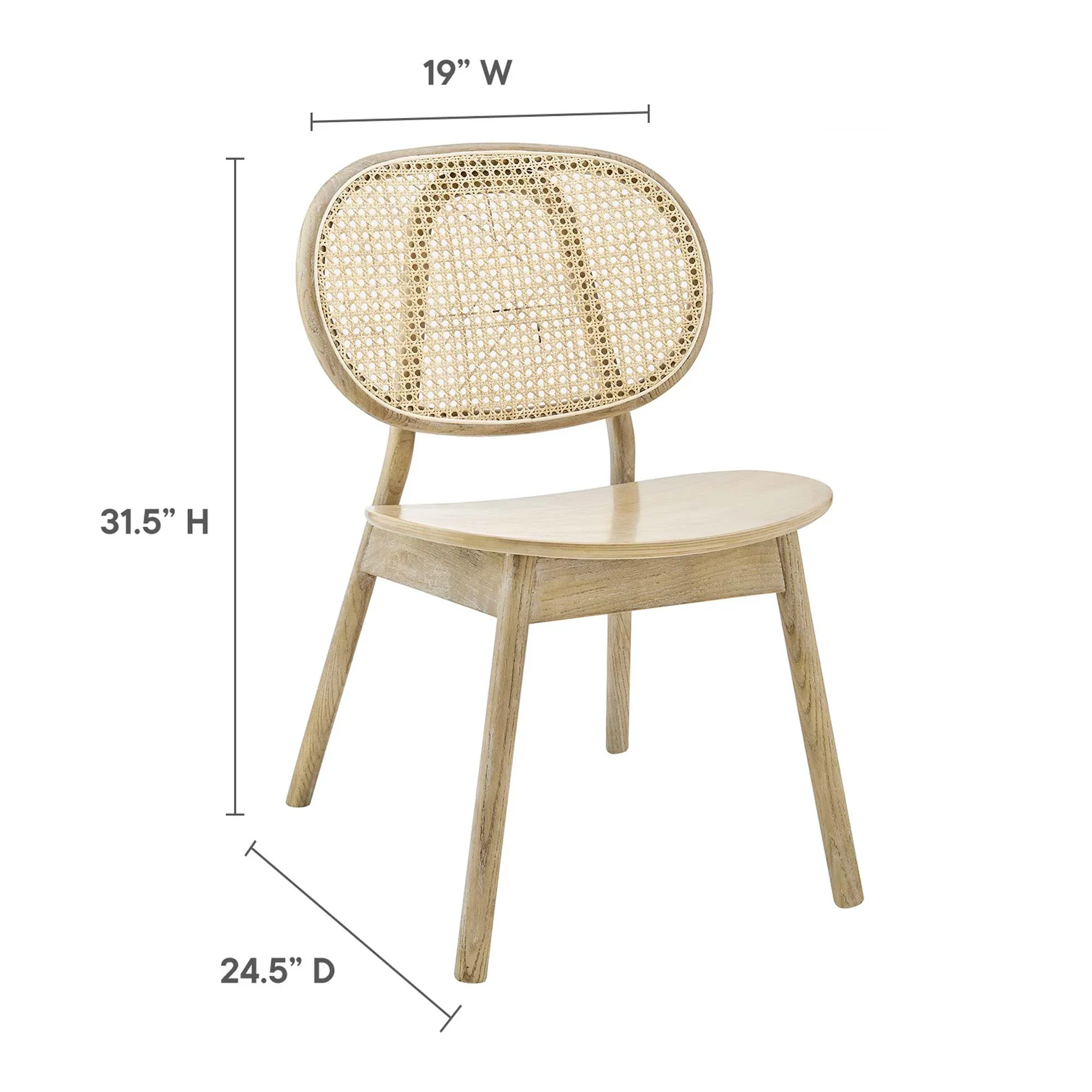 Malina Wood Dining Side Chair Set of 2 - Image 8