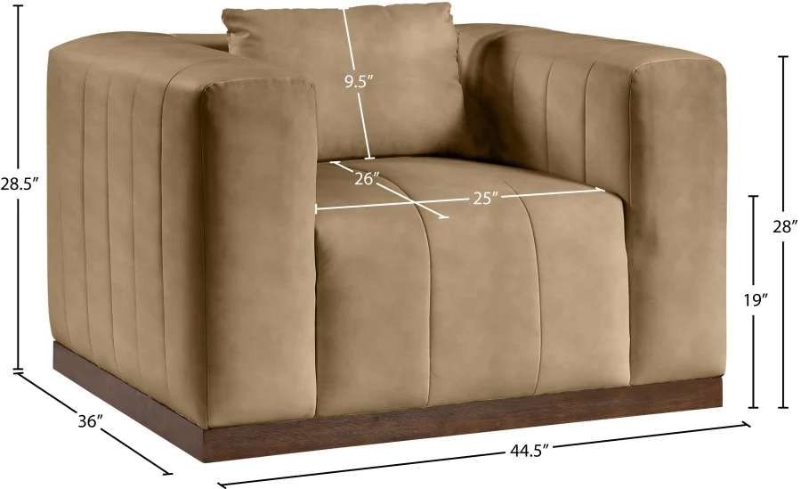 Mallina Vegan Leather Upholstered Accent Chair - Image 44