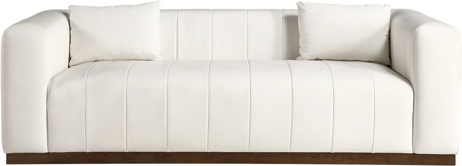 Mallina Vegan Leather Upholstered Sofa - Image 11