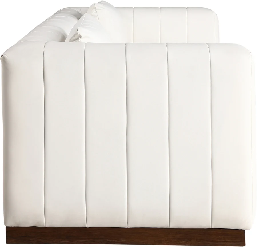 Mallina Vegan Leather Upholstered Sofa - Image 12
