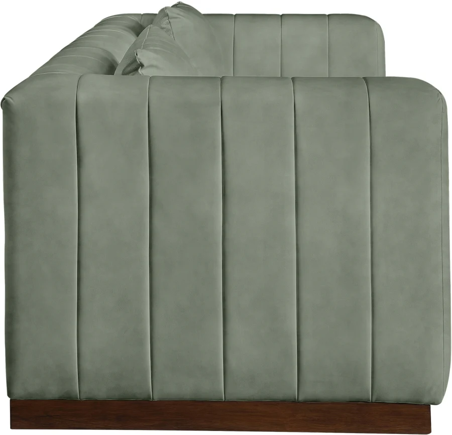 Mallina Vegan Leather Upholstered Sofa - Image 21