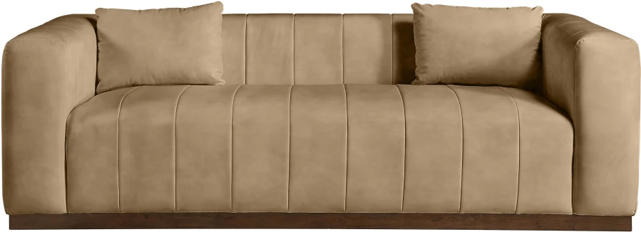 Mallina Vegan Leather Upholstered Sofa - Image 36