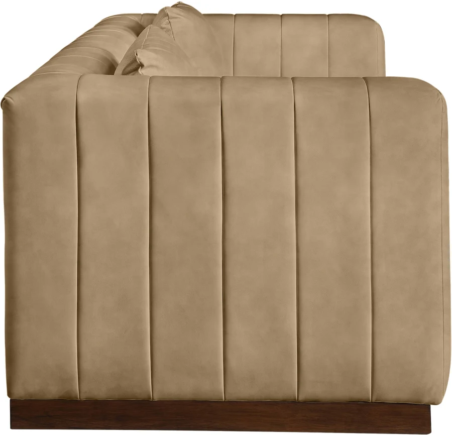 Mallina Vegan Leather Upholstered Sofa - Image 37