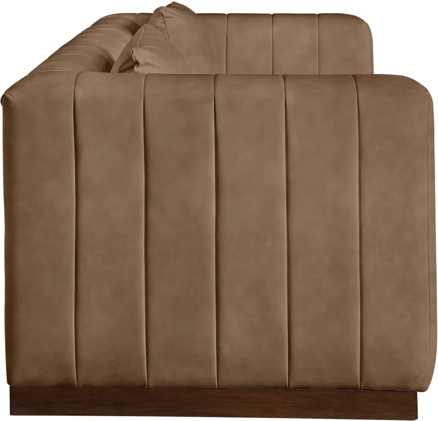 Mallina Vegan Leather Upholstered Sofa - Image 5