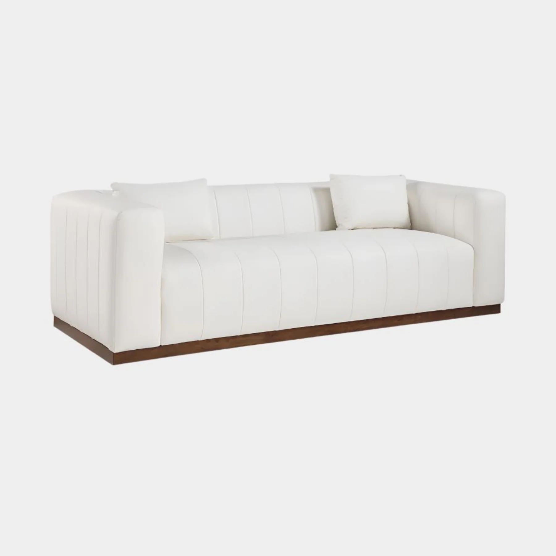 Mallina Vegan Leather Upholstered Sofa - Image 9