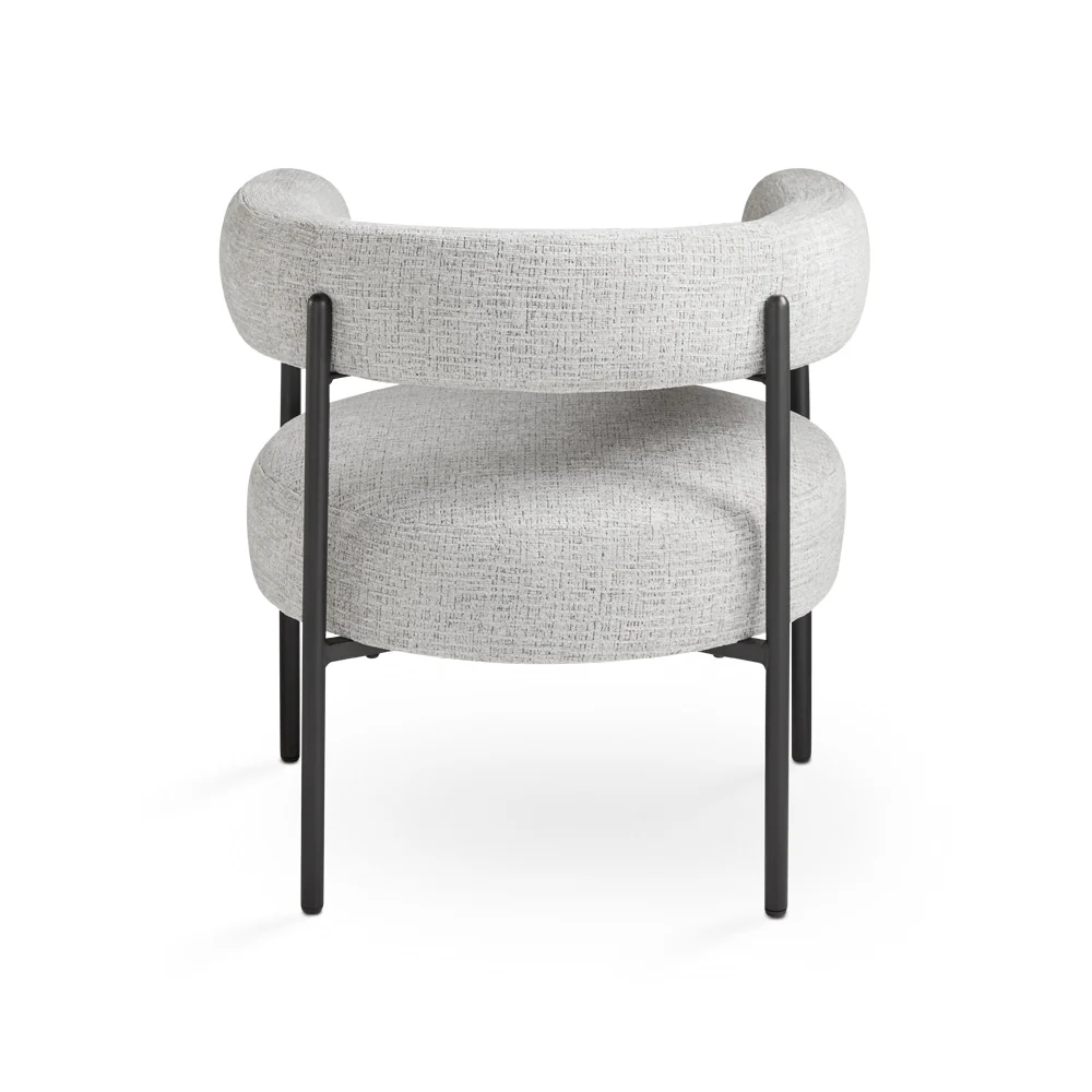 Mallory Accent Chair: Light Grey - Image 4