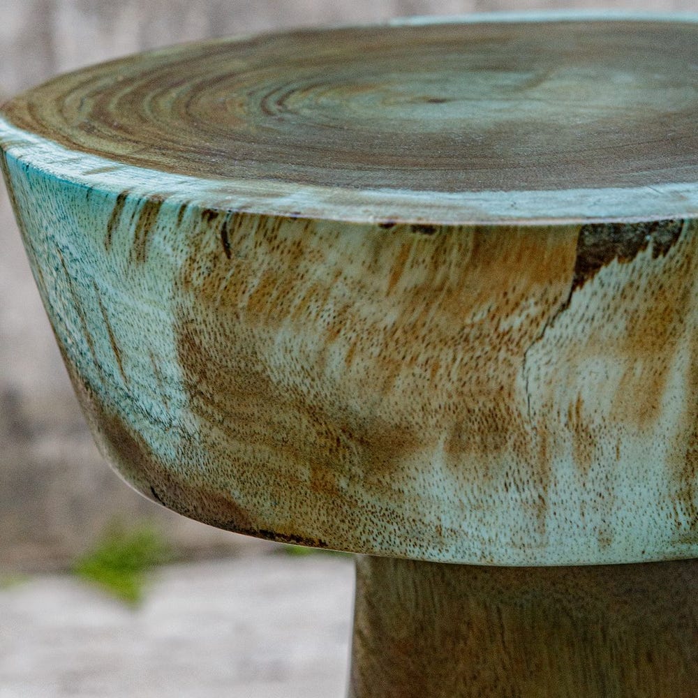 Mano Drink Table, Blue-Green - Image 6