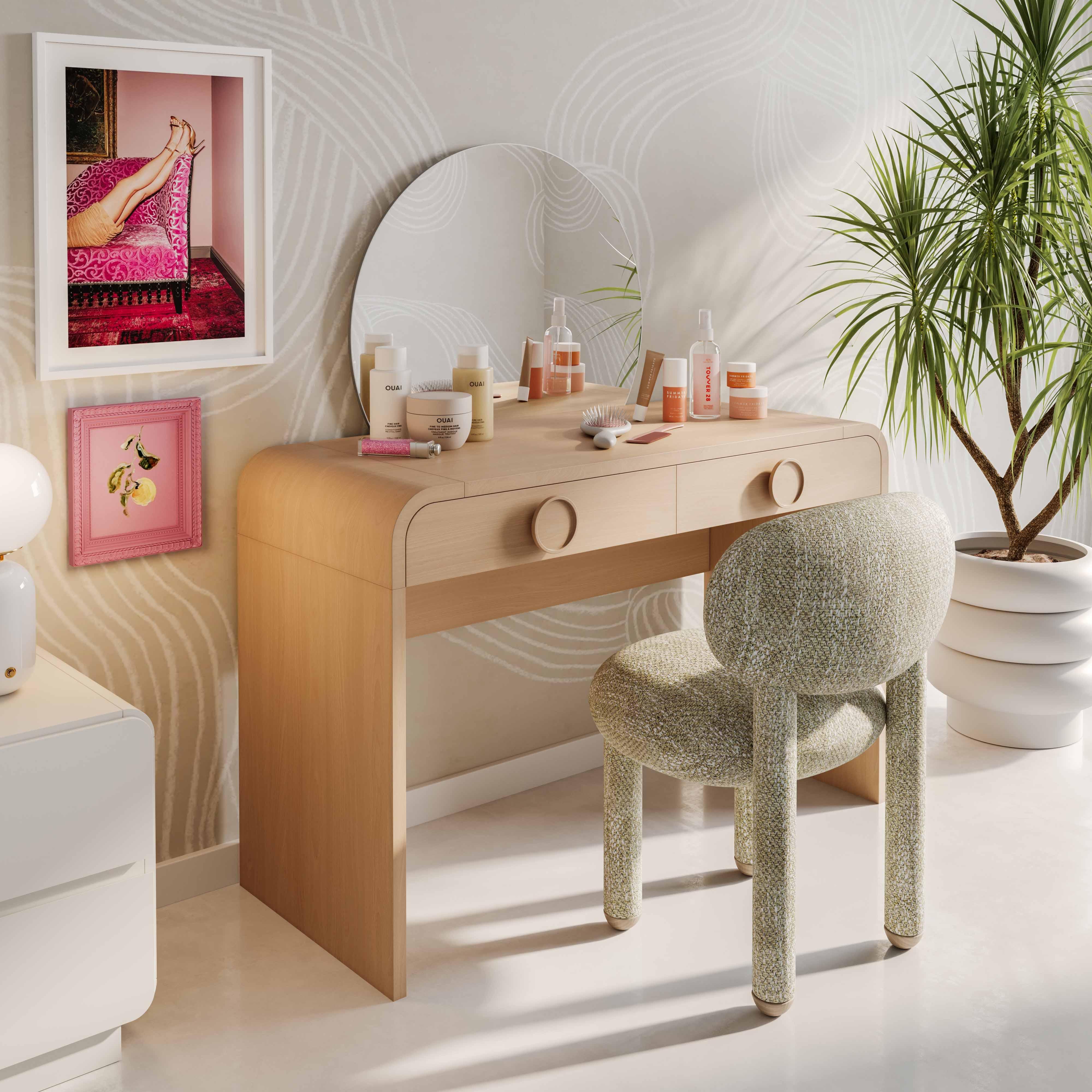 Manu Nubby Performance Fabric Side Chair - Image 15