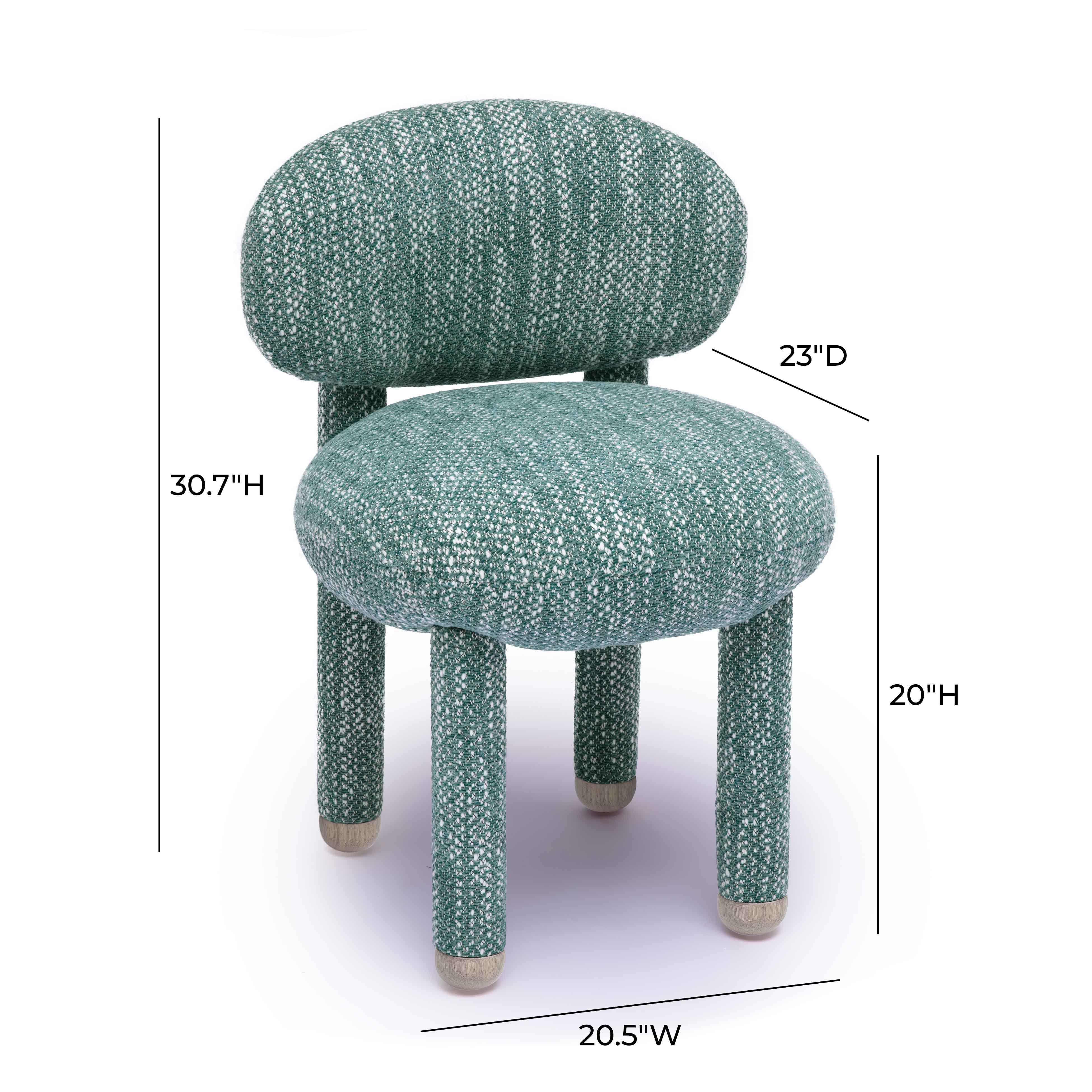 Manu Nubby Performance Fabric Side Chair - Image 6