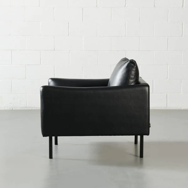 MAPLETON - Black Vegan Leather Chair - Image 5