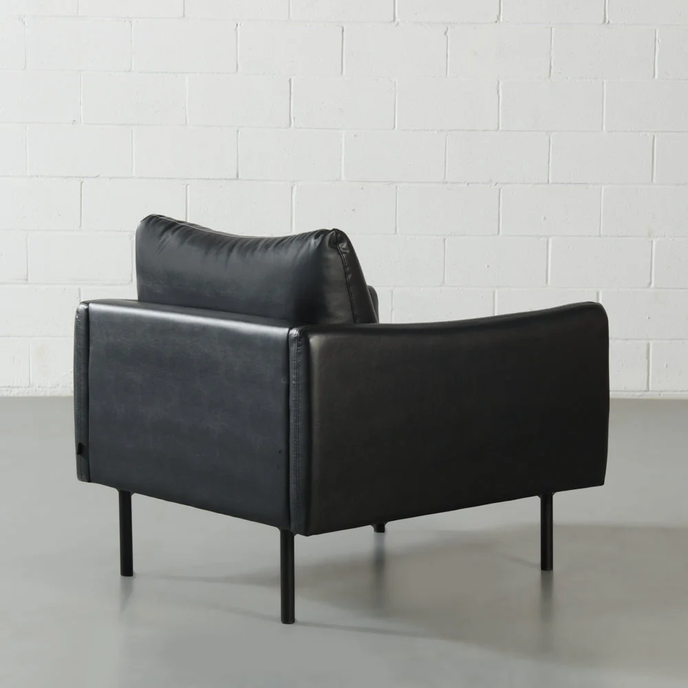 MAPLETON - Black Vegan Leather Chair - Image 6
