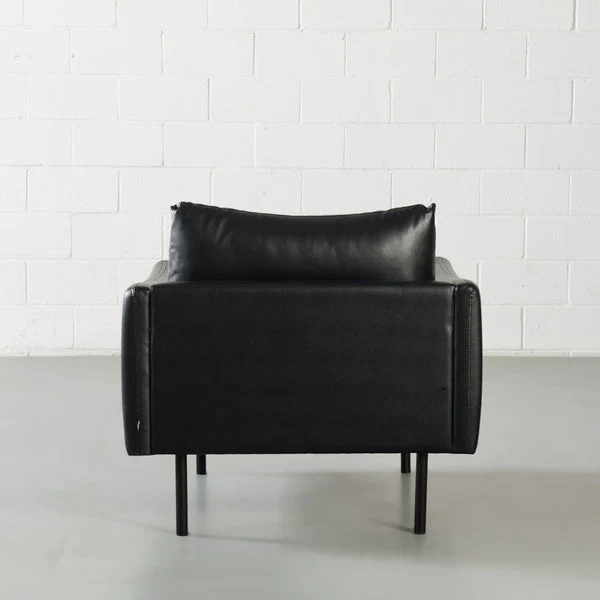 MAPLETON - Black Vegan Leather Chair - Image 7