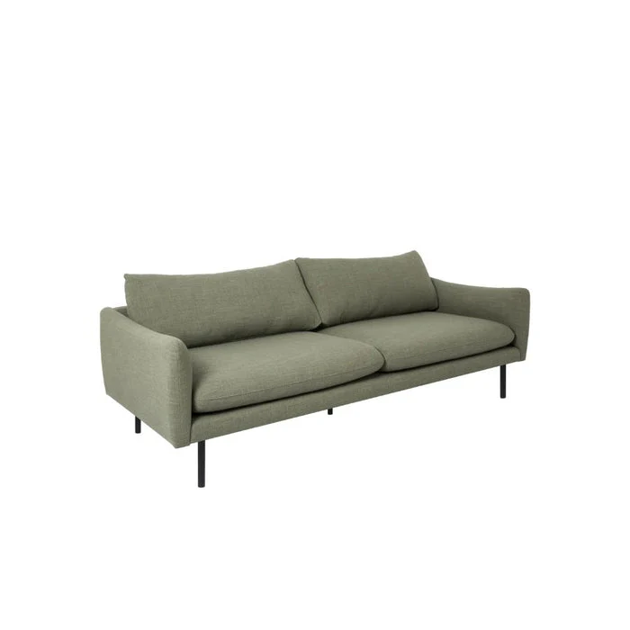 MAPLETON - Green Fabric 3-Seater Sofa - Image 3