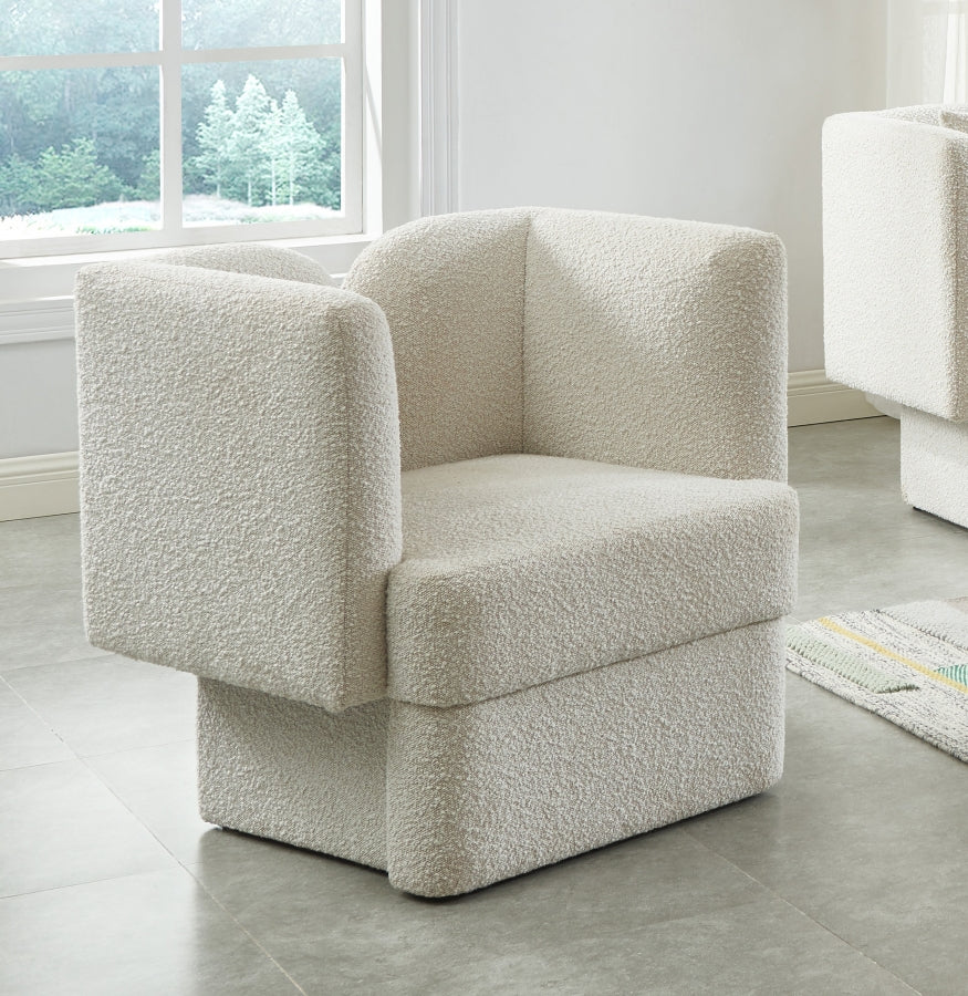 Marcel Boucle Fabric Upholstered Chair - Image 11