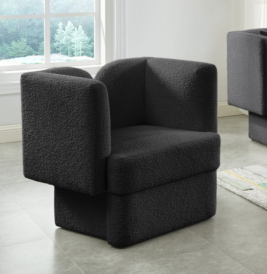Marcel Boucle Fabric Upholstered Chair - Image 2