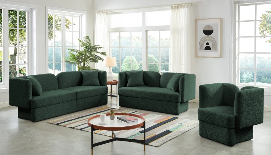 Marcel Boucle Fabric Upholstered Chair - Image 25