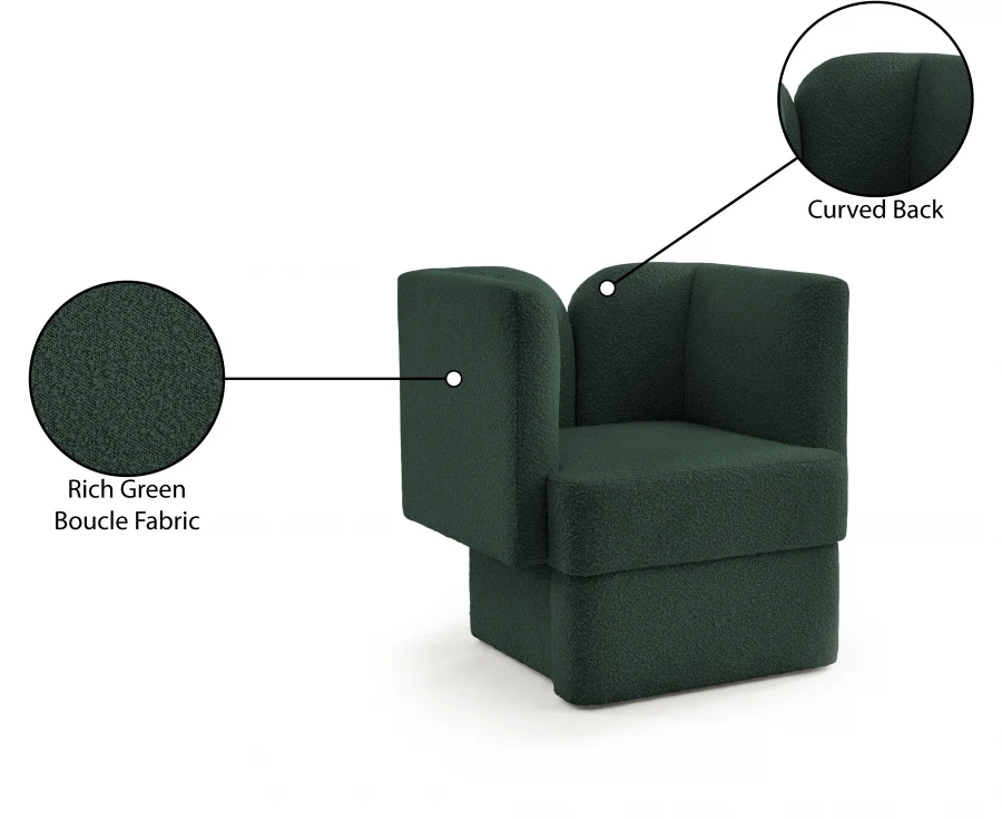 Marcel Boucle Fabric Upholstered Chair - Image 27
