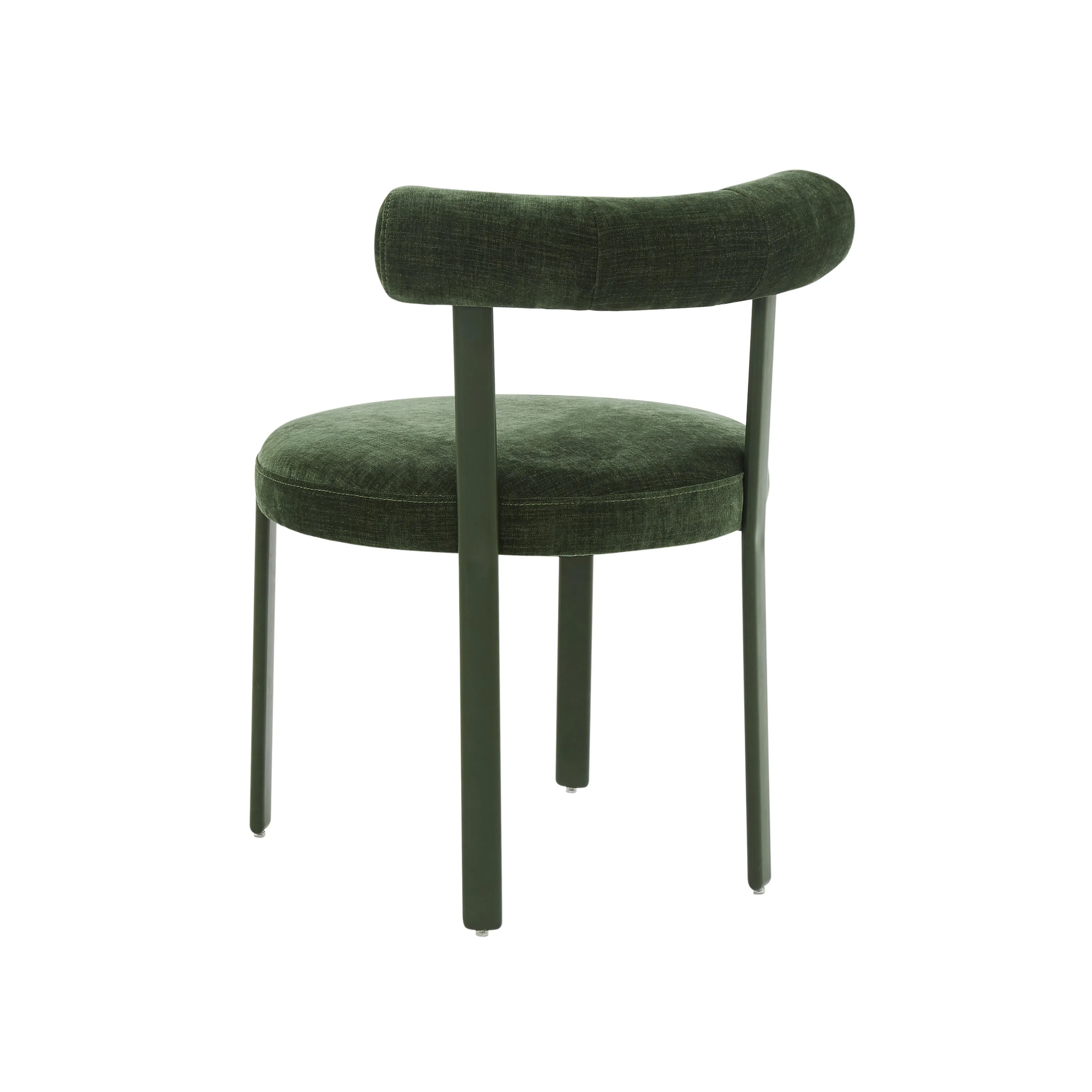 Margaret Performance Chenille Bolster Back Dining Chair - Image 4