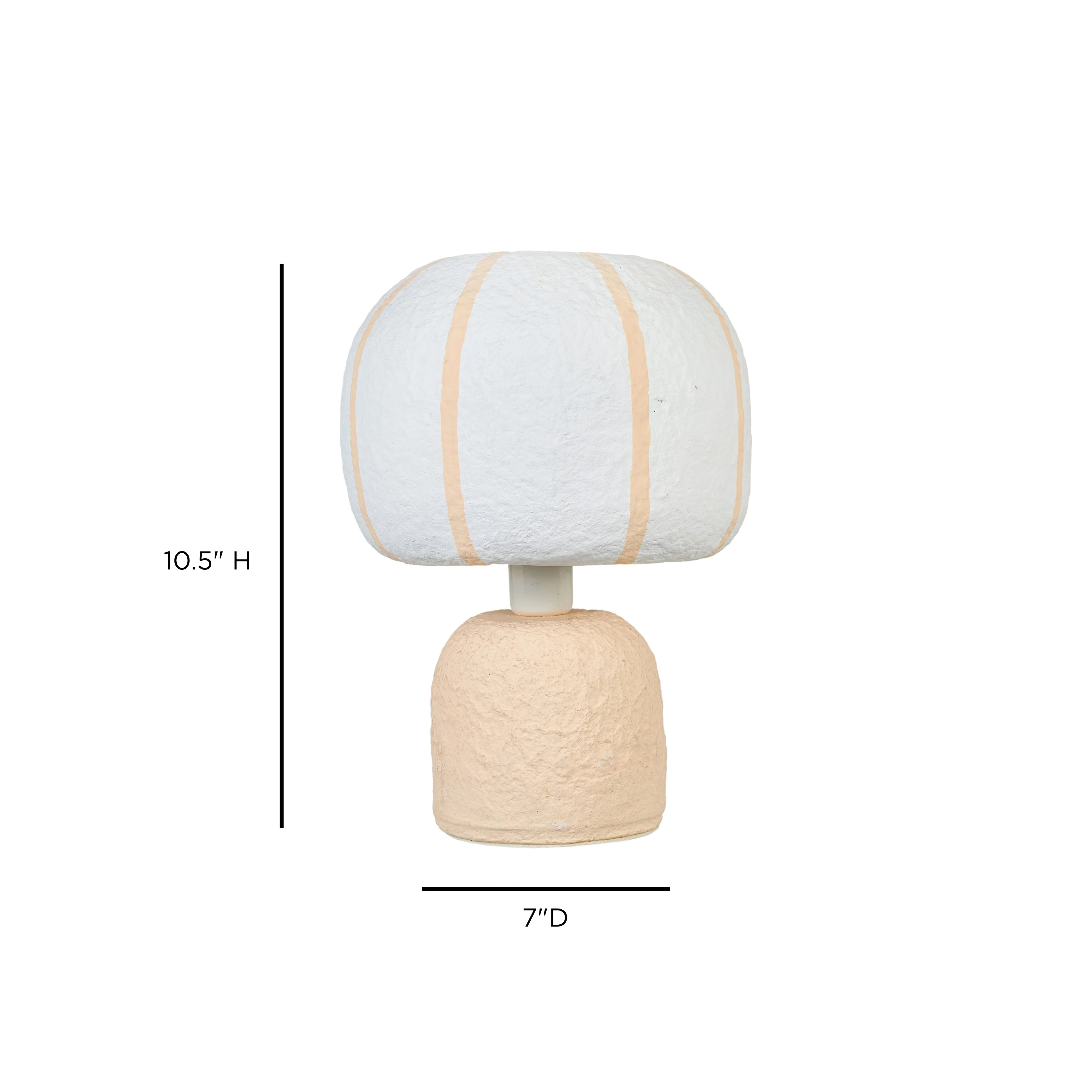 Margate Cotton Mache Table Lamp - Image 12