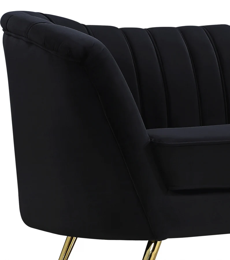 Margo Velvet Upholstered Chair - Image 3