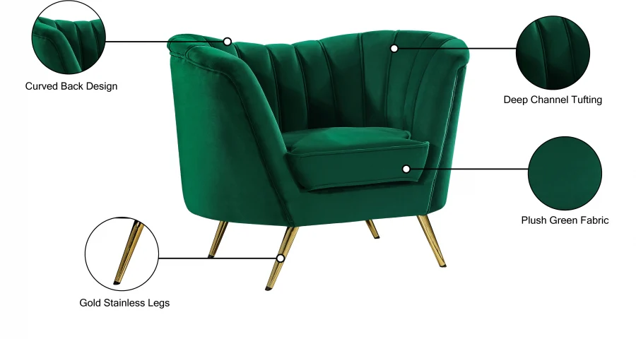 Margo Velvet Upholstered Chair - Image 34