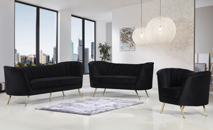 Margo Velvet Upholstered Chair - Image 4