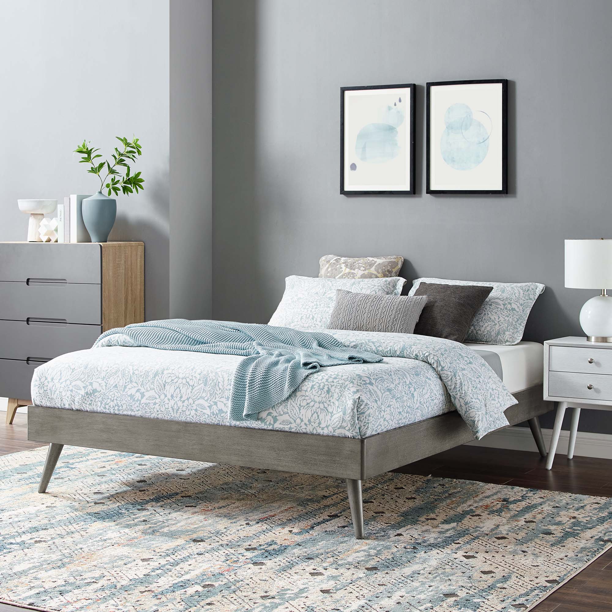 Margo Wood Platform Bed Frame - Image 7
