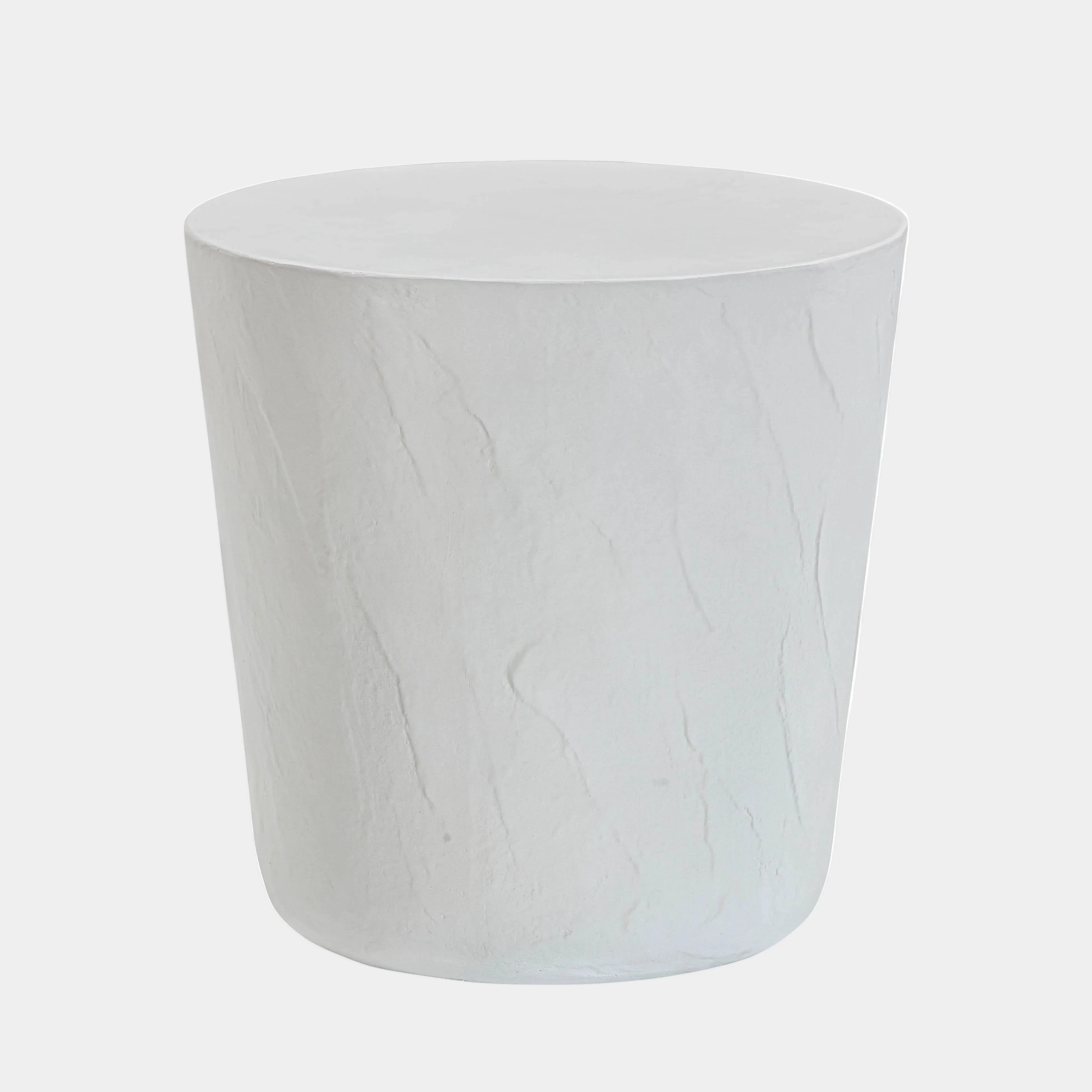 Margot Light Grey Faux Plaster Indoor/Outdoor Concrete Stool