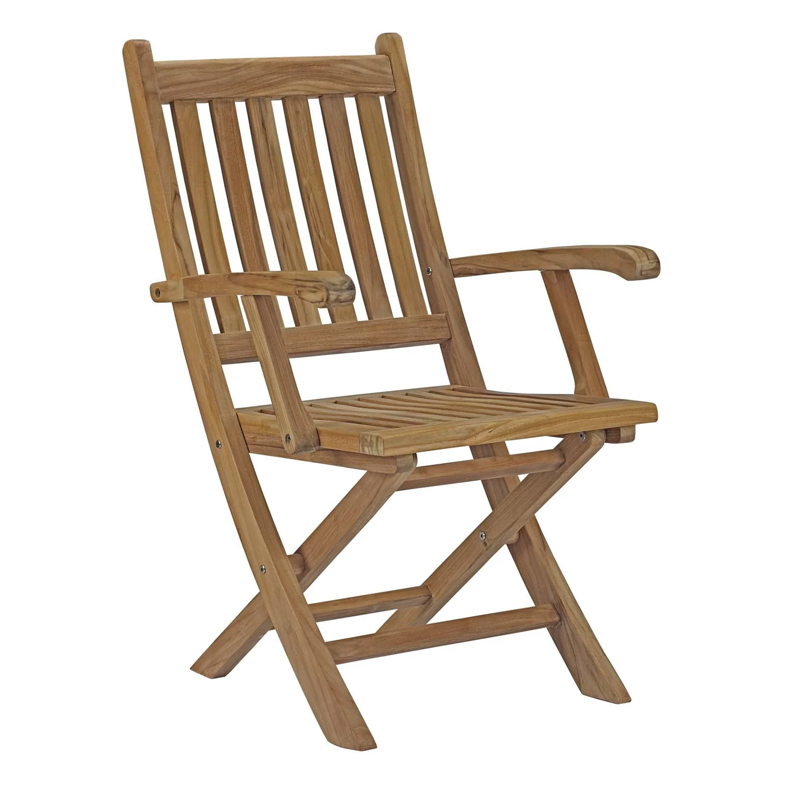 Marina 11 Piece Outdoor Patio Teak Dining Set in Natural - Image 3