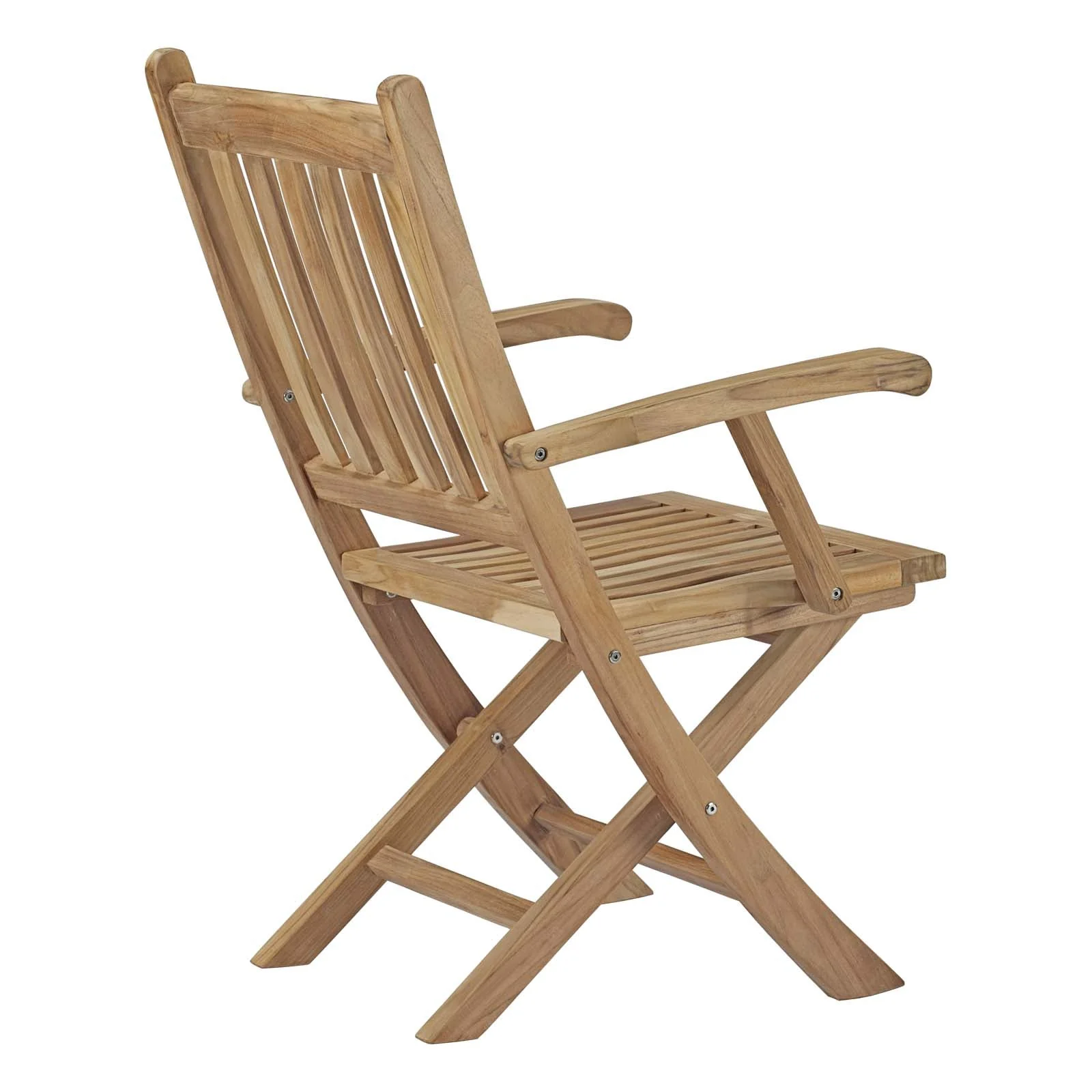 Marina 11 Piece Outdoor Patio Teak Dining Set in Natural - Image 5
