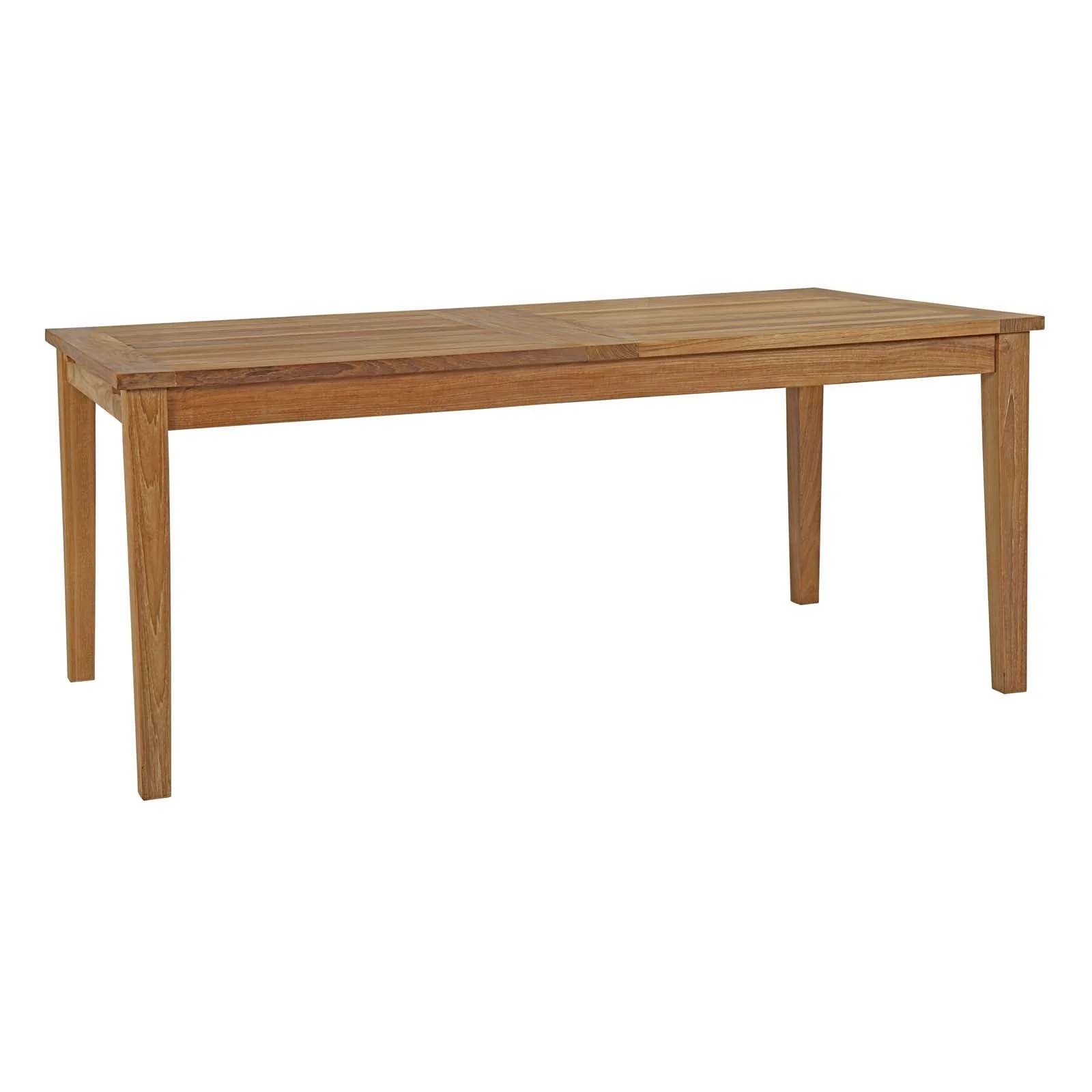 Marina 11 Piece Outdoor Patio Teak Dining Set in Natural White - Image 7