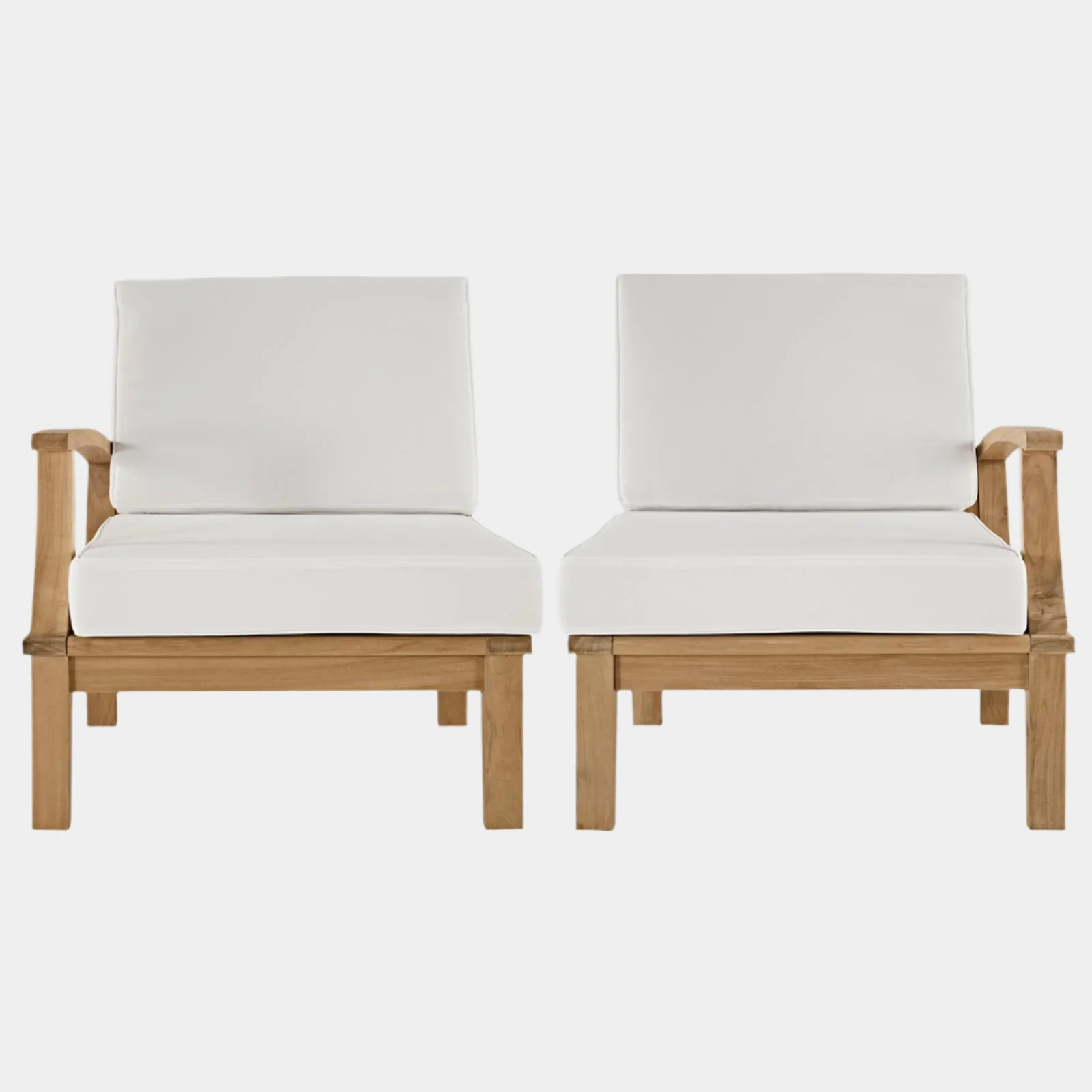 Marina 2 Piece Outdoor Patio Teak Set - Image 13