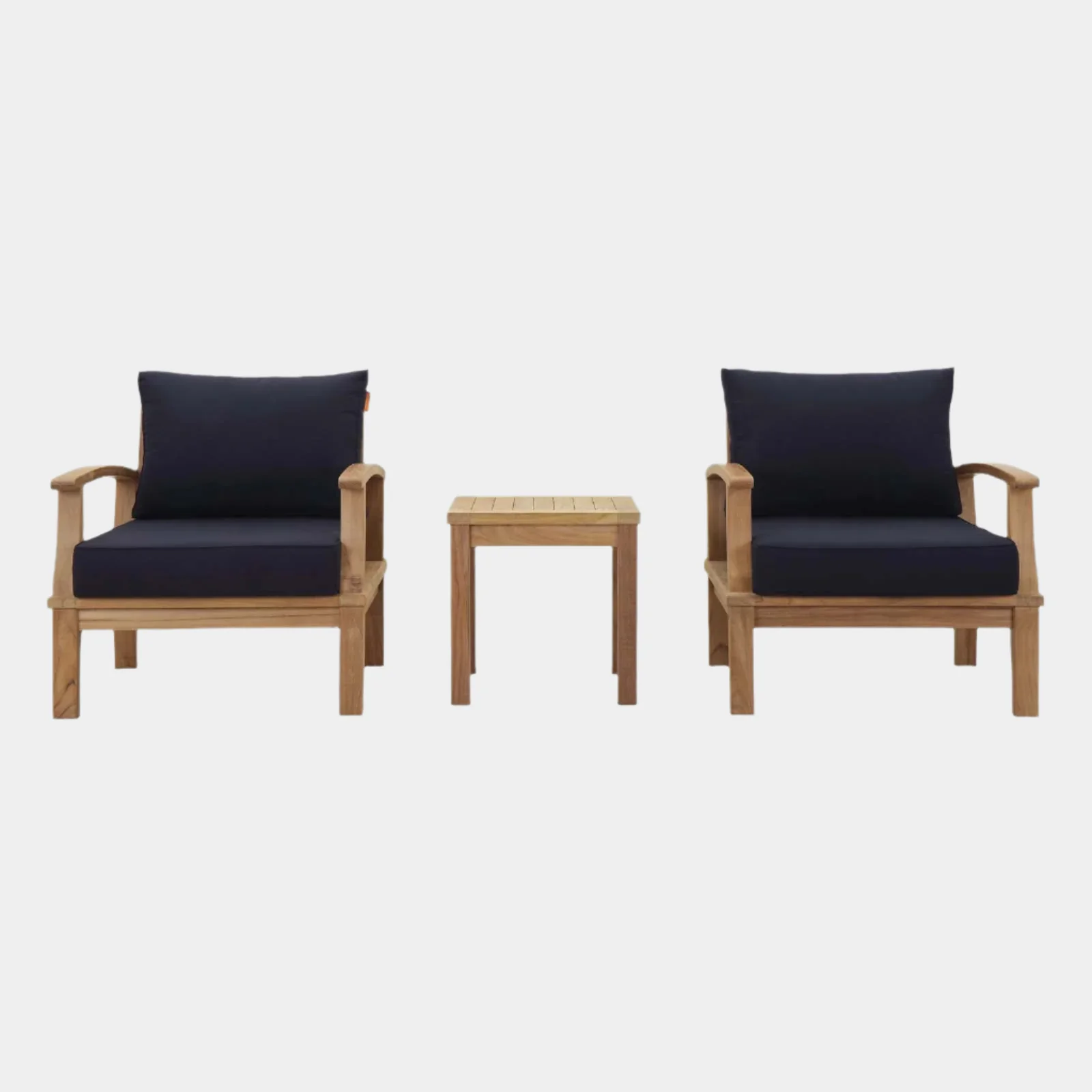 Marina 3 Piece Outdoor Patio Teak Set - Image 7