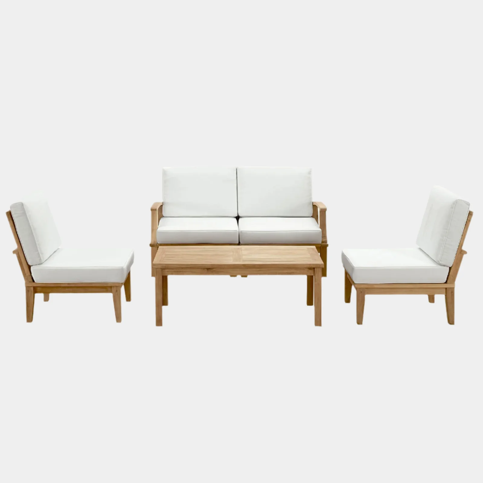 Marina 5 Piece Outdoor Patio Teak Set - Image 19